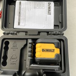 DEWALT 40 ft. Red Self-Leveling Cross Line Laser Level with (2) AA Batteries & Case
