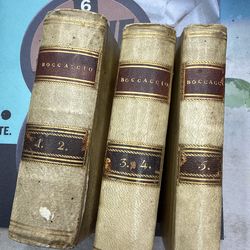 Il Decameron by Giovanni Boccaccio, 5 vols, Florence 1824