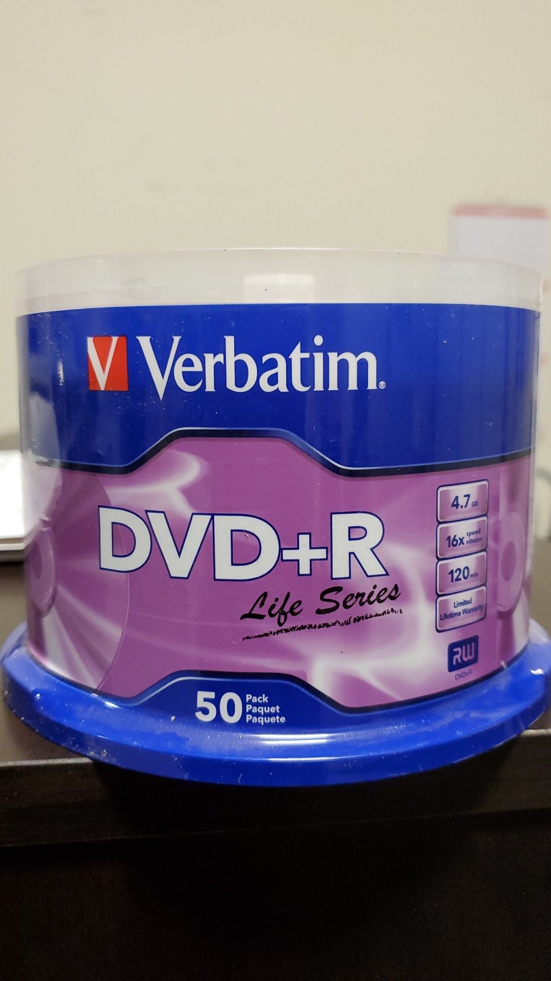 Verbatim Life Series DVD+R, 50 Count Spindle