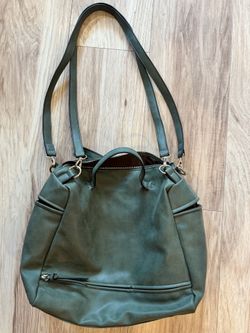 Green Vegan Leather Purse
