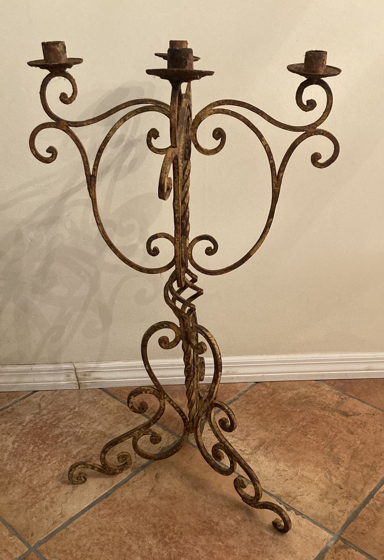 Wrought Iron Candelabra. 19th Century