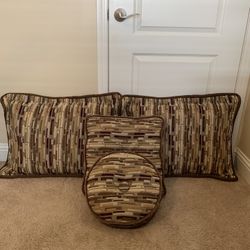 Upholstered Pillows (New, Never Used)