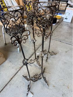 Metal candle stands