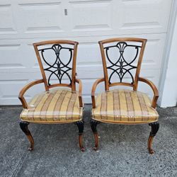 2 Beautiful Expensive Vintage Italian Chairs 