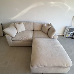 Living Spaces Cream Couch 