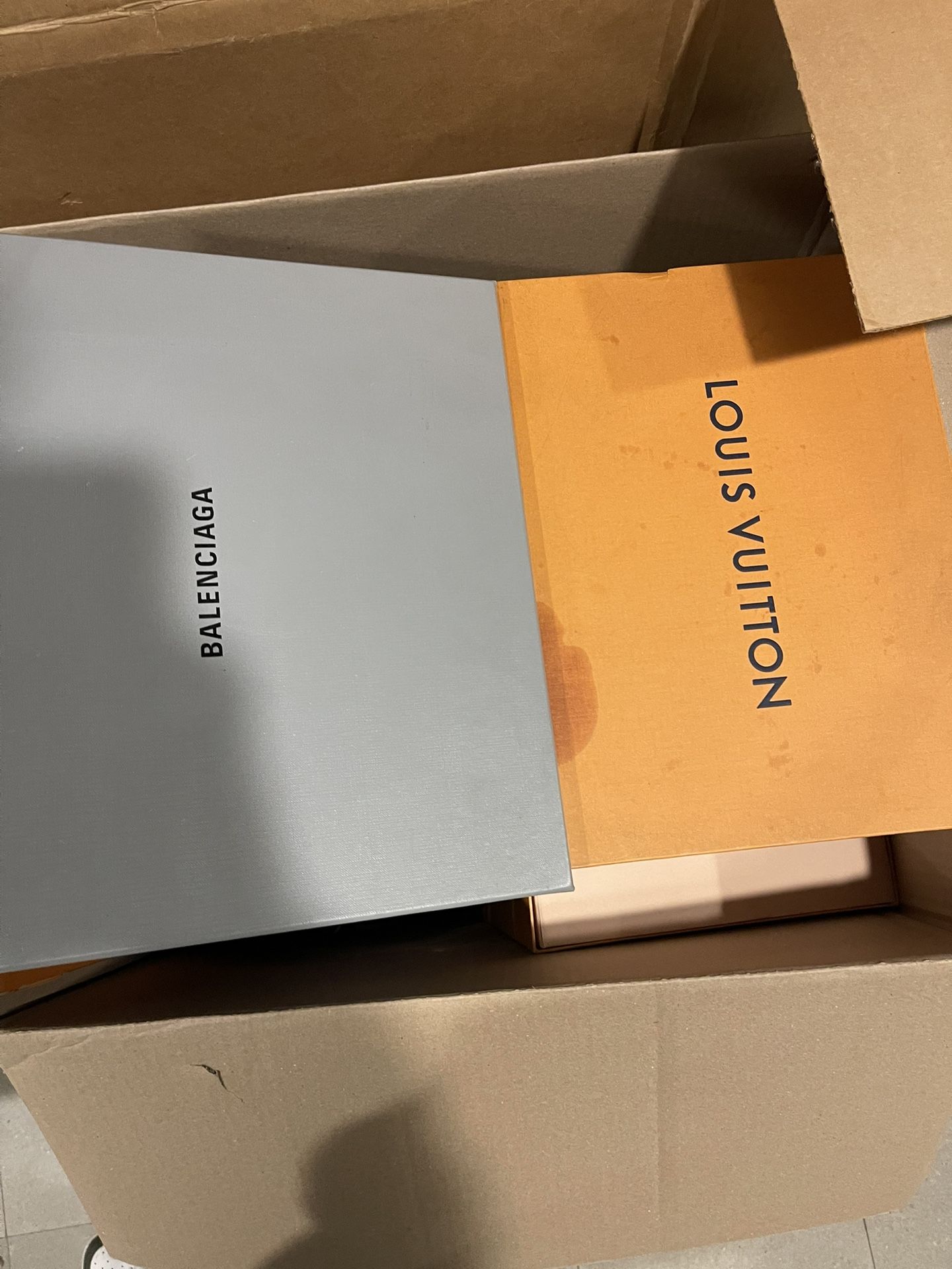 Real Dior,Louis Vuitton ,balenciaga Empty Boxes 