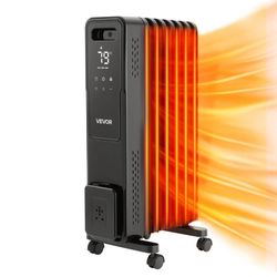Radiant Space Heater with Dual U-shaped Heating Tubes