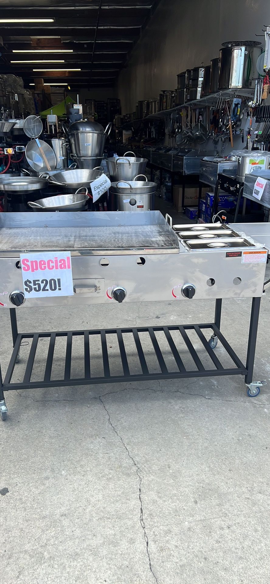 Especial De Carrito Taquero Nuevo Con Charolas I Mangera Nuevo