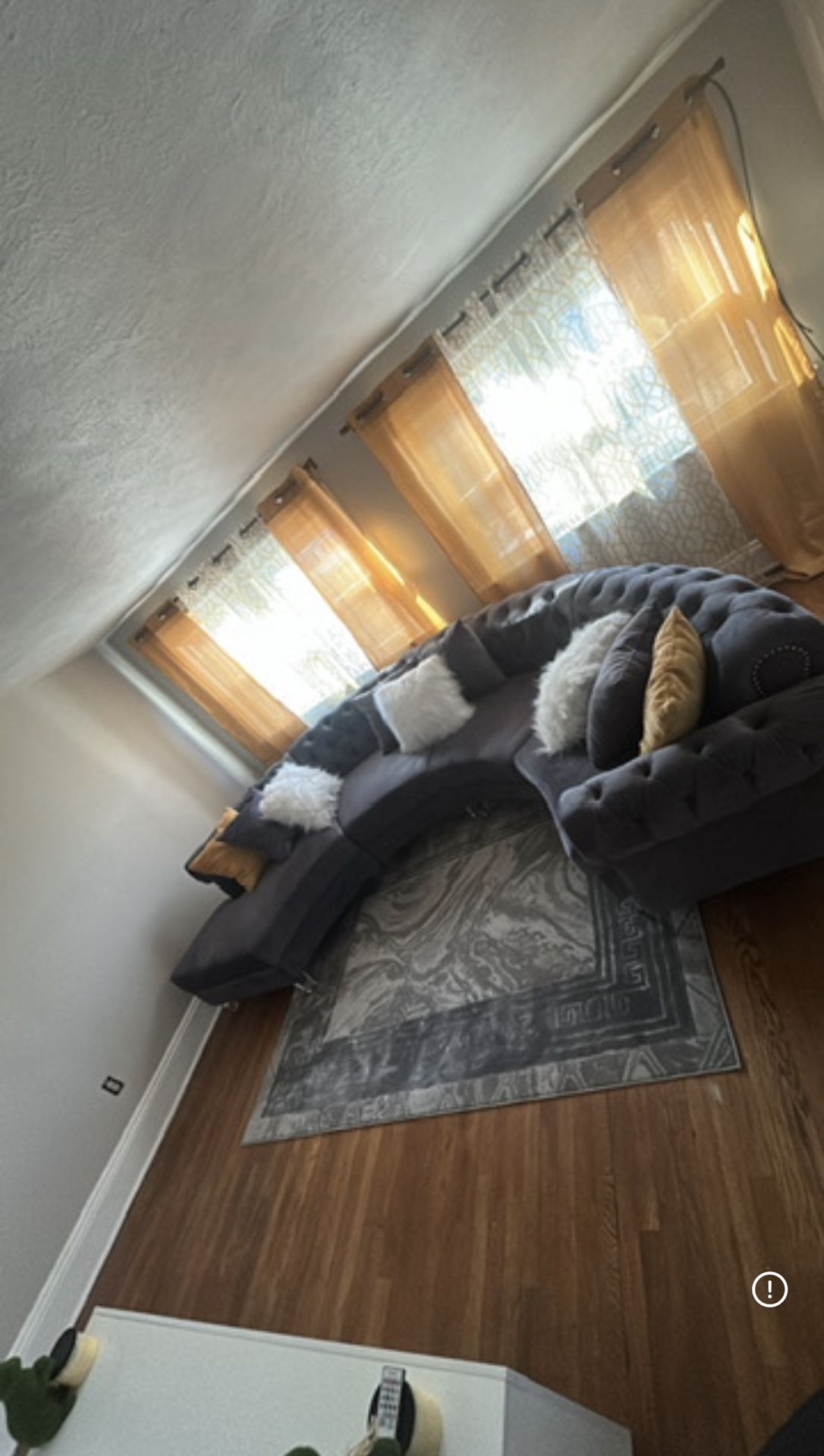 Round Tufted Sectional