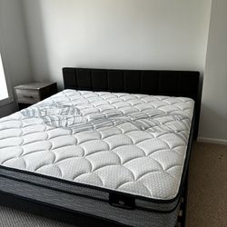 King Serra Mattress And Bed Frame 