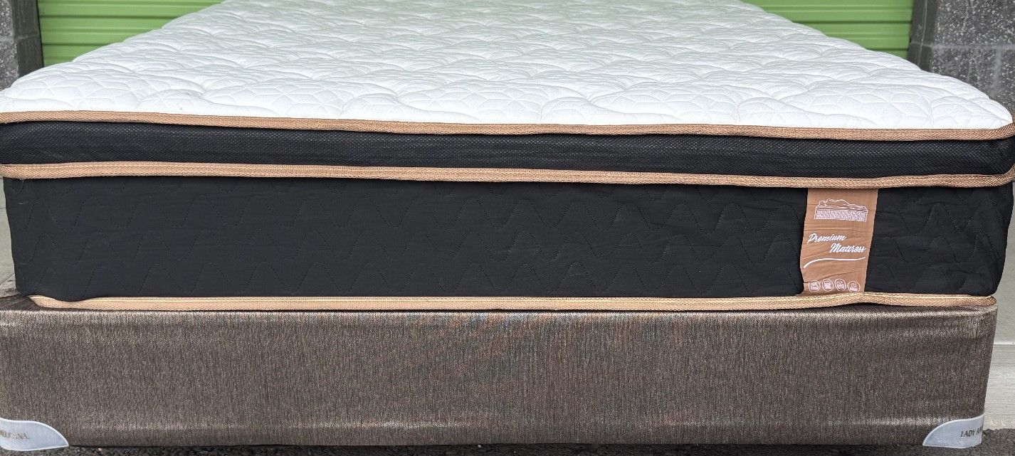 Queen Size Mattress- Box Spring & Bed Frame Optional