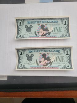Disney Dollars Uncirculated