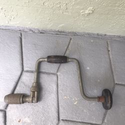 Antique Bit And Brace Auger Drill
