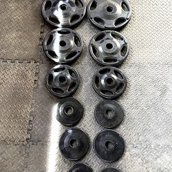 255lb Hampton Olympic Grip Rubber Plate Set