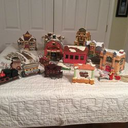 Lefton Colonial Village - 13 pieces - PRICE DRASTICALLY REDUCED!!!