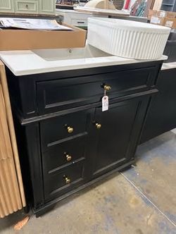 SALE $265 Each Newly Assembled 30” Bathroom Vanity with Sink Bathroom  Storage Cabinet