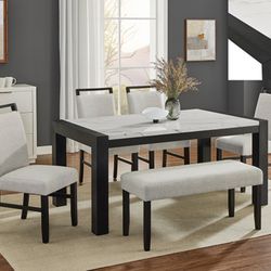 6 Pc Dining Table 
