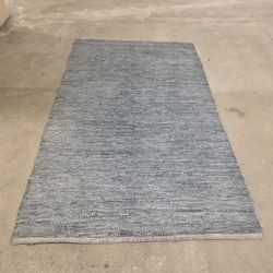 Blue Leather 5 X 8 Rug