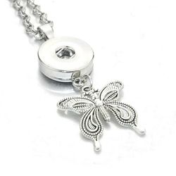 Snap-On Butterfly Necklace