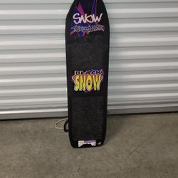 Snow Board Vintage By Black Snow