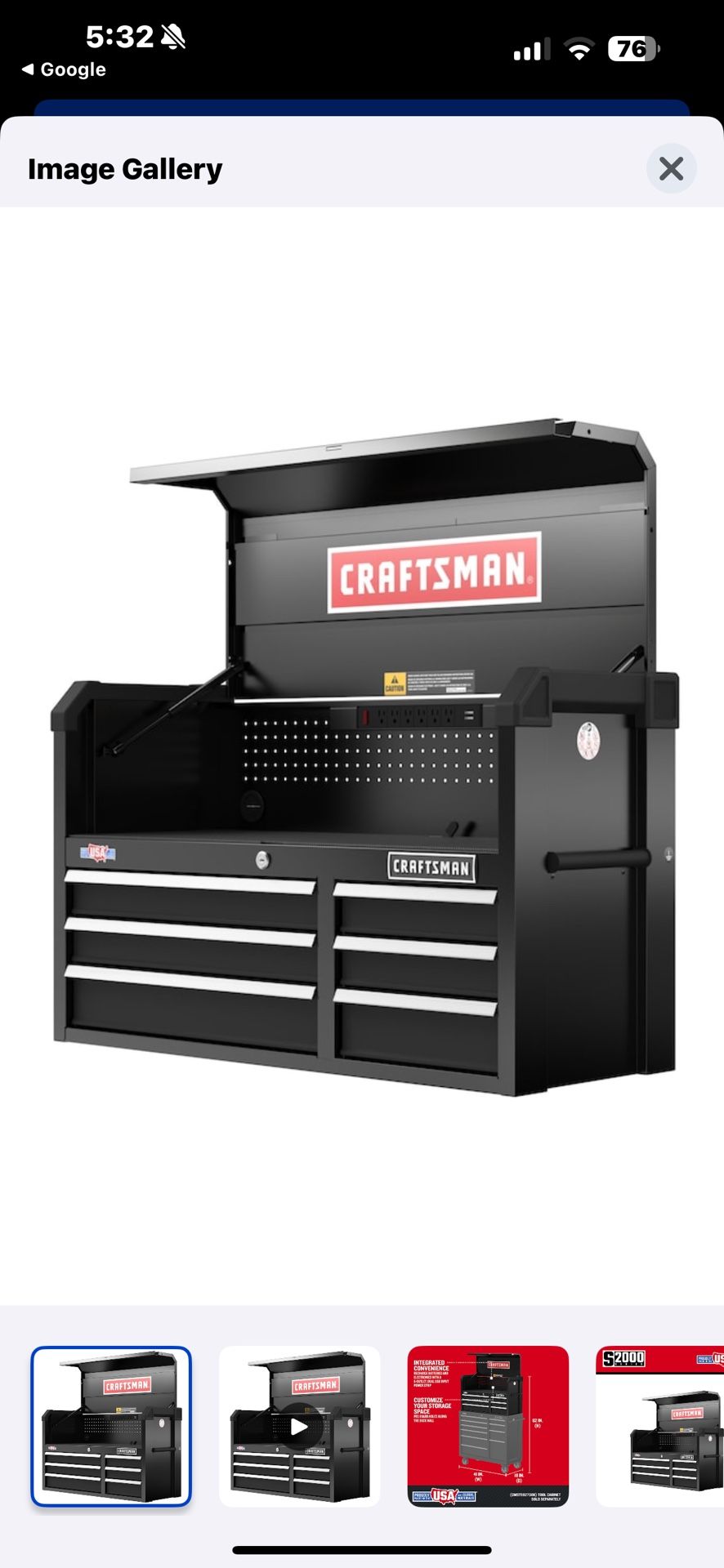 New Craftsman 41” Tool Box Chest $240