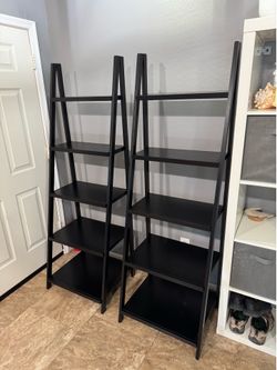Black shelving