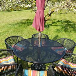 9 Piece Patio Set W/Cushions 