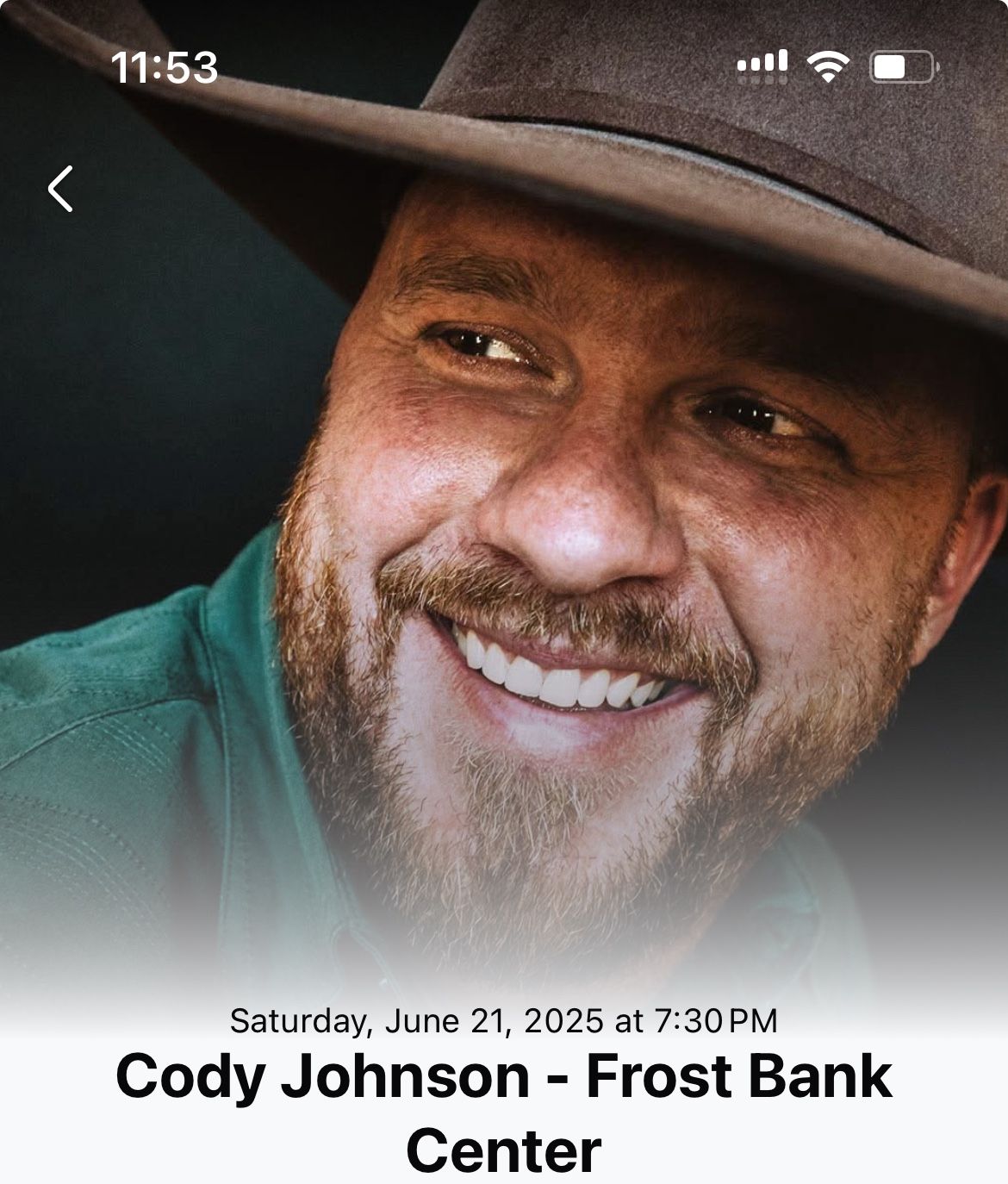 2 Cody Johnson Tickets For Sale!!