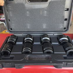 Pittsburgh 8 Piece Metric 3/4" Drive Socket Set 26,27,29,30,32,35,36,38 mm 6 Pt