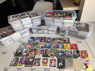 +5000 football card collection lot