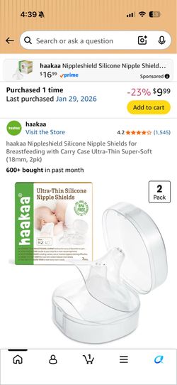 Haakaa nipple shield