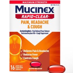 Mucinex Maximum Strength Rapid Clear