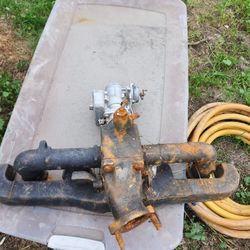 Intake And Exhaust Believe From A 49,50 235 Engine