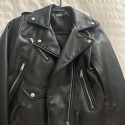 Zara leather jacket