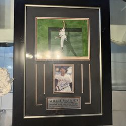 Framed Willie Mays "The Say Hey Kid" Signed Photo Display - SF Giants COA