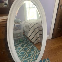 Mirror - antique painted wood frame
