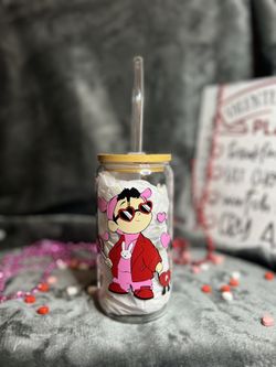 Bad Bunny Glass Cup