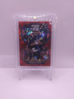 Mac Jones Prizm Red Cracked Ice