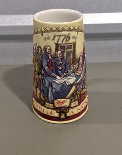 Miller High Life Birth Of A Nation 1776 Vintage Stein