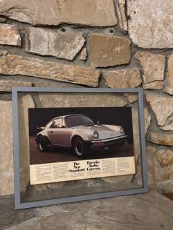 Original 1976 Porsche 930 Turbo Carrera “The New Standard” Ad