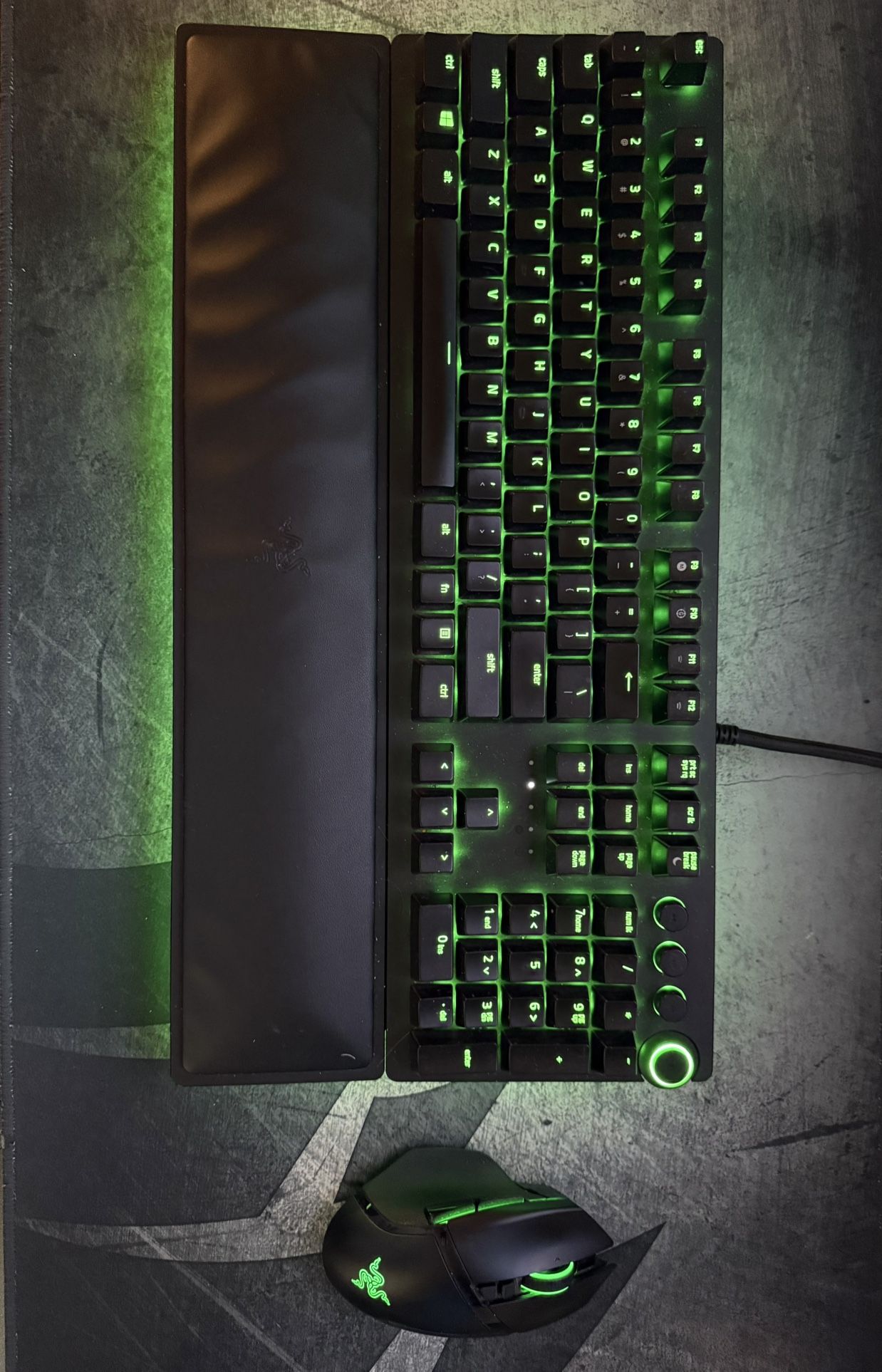 Razed Huntsmen Elite Keyboard And Razer Basilisk Mouse