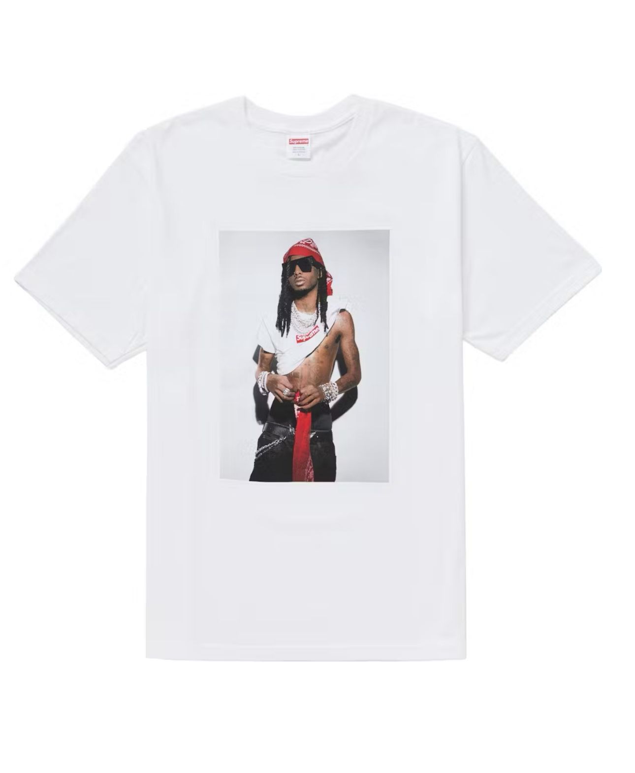 Supreme Playboi Carti White Tshirt (Size Small)