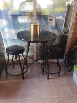 3pc Bistro Table/Stools Set