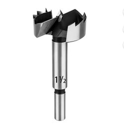 1-1/2 Inch Forstner Bit, BASYNOL Forstner Drill Bit for Wood by Round Shank