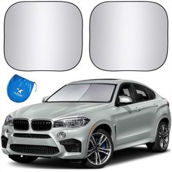 EzyShade Windshield Sun Shade with Shield-X Reflective Technology - Medium