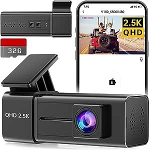 Dash Cam WiFi 2.5K 1440P Front Dash Camera for Cars