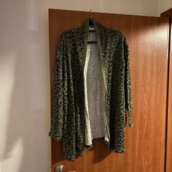 Denim & Co Long Sleeve Long Thermal Cardigan Sweater 3XL
