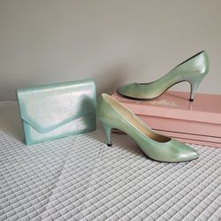 Vintage Lamé Pump & Lamé Purse
