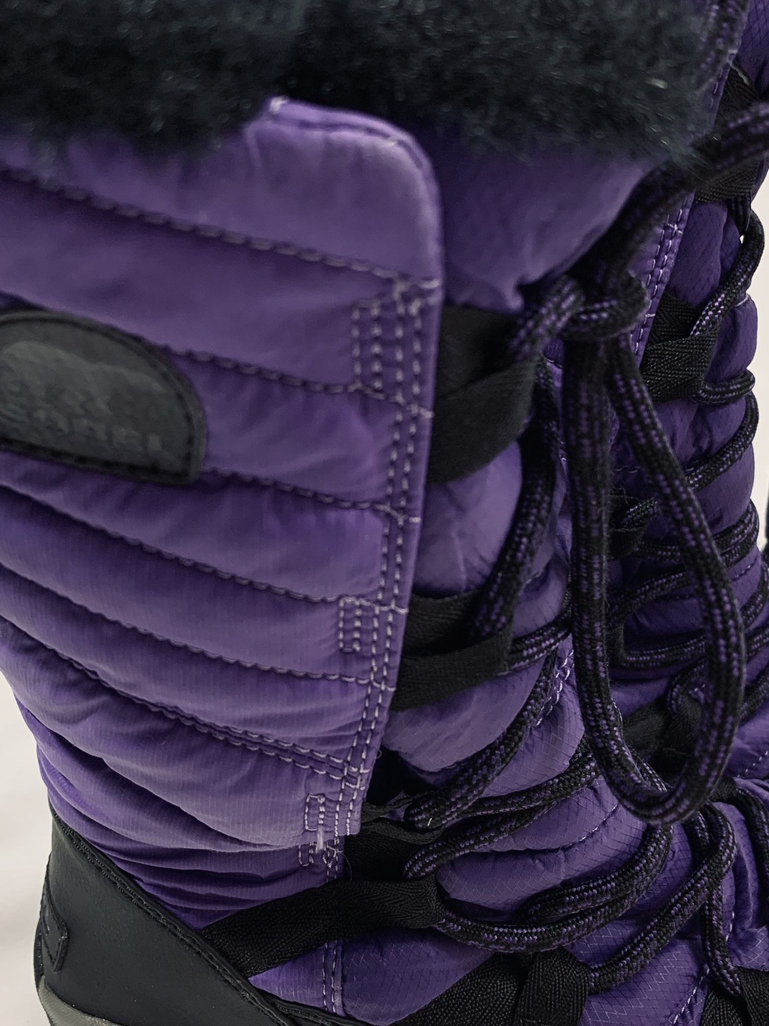 SOREL Purple & Black Whitney SNOW BOOTS Lace-up Womens/Ladies/Juniors Size 5
