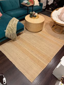 Restoration Hardware RH 8x10 Hand-Knotted Jute Rug